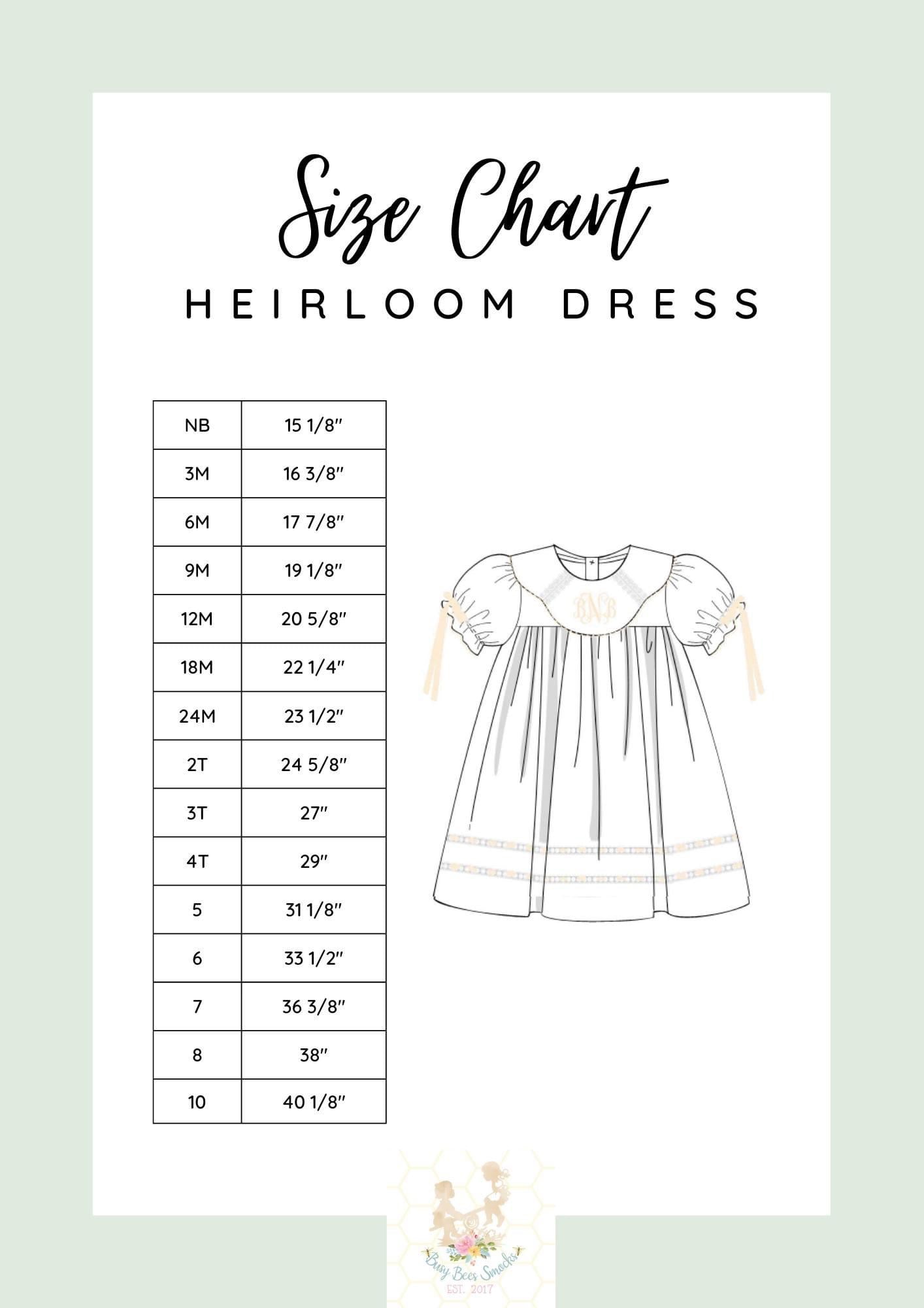 Busy bees smocks outlet heirloom Christmas dress