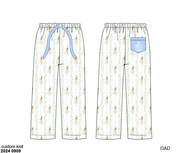 Pre Order 116: Easter Lounge- Bunny Grove Mini + Mom/Dad Lounge Pants