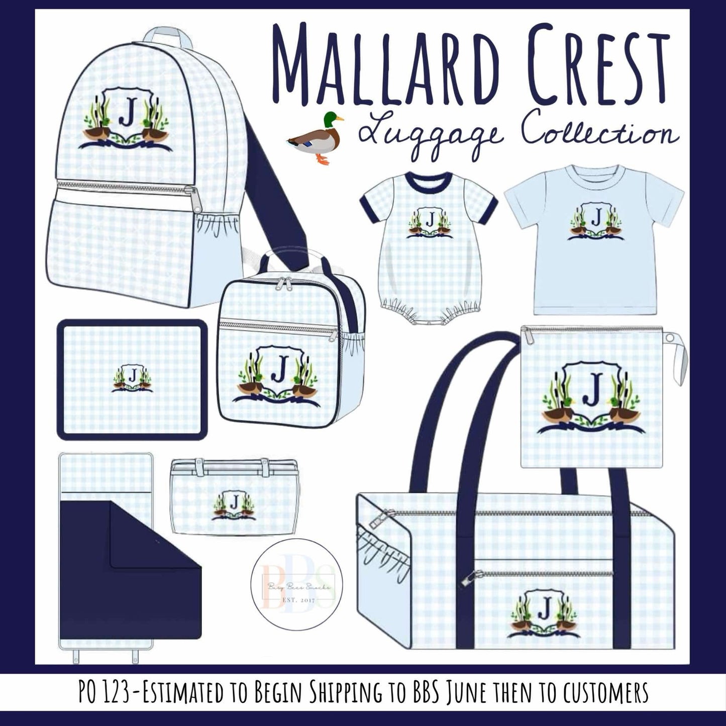 Pre Order 123: Mallard Crest- Everything Bag