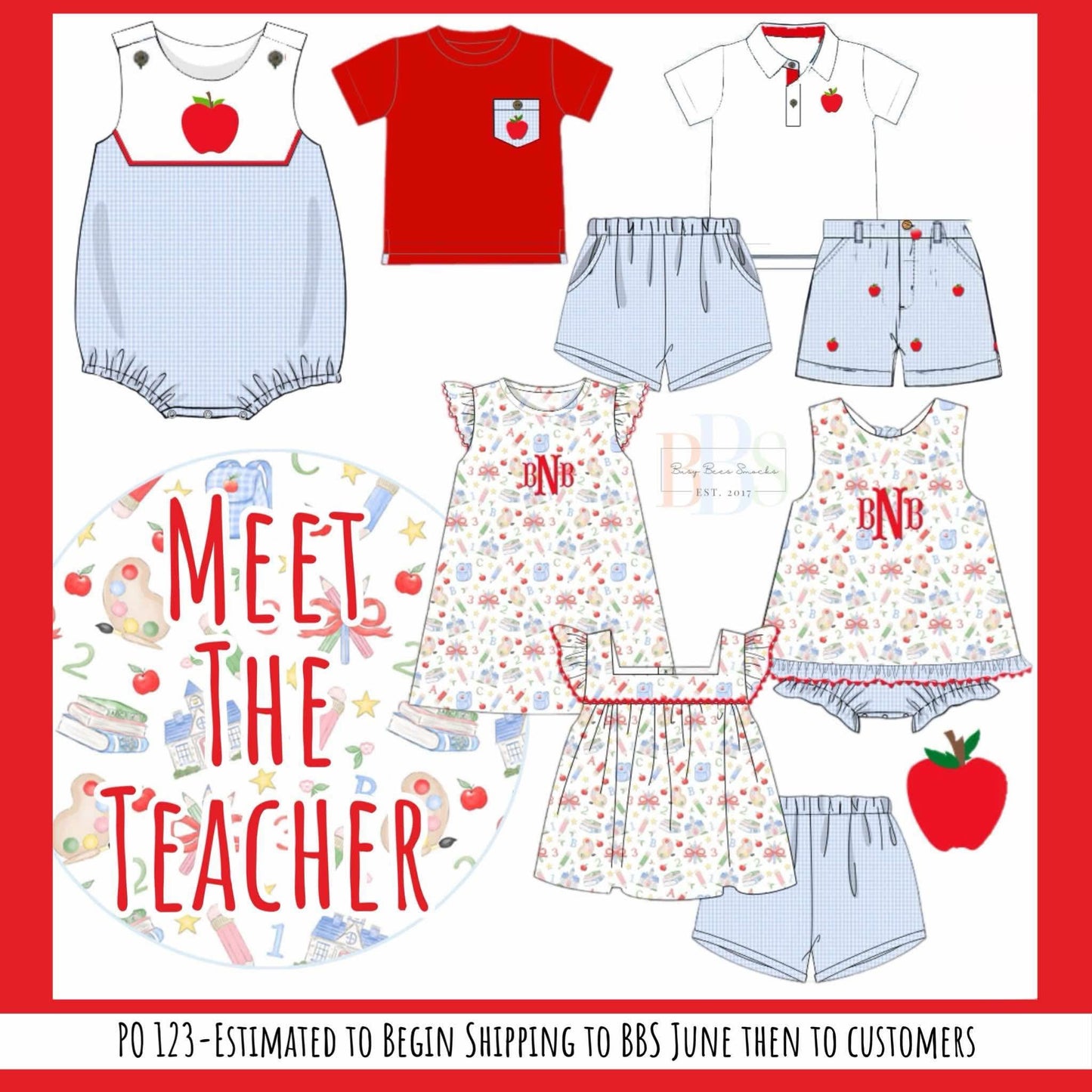 Pre Order 123: Meet the Teacher- Girls Knit Dress