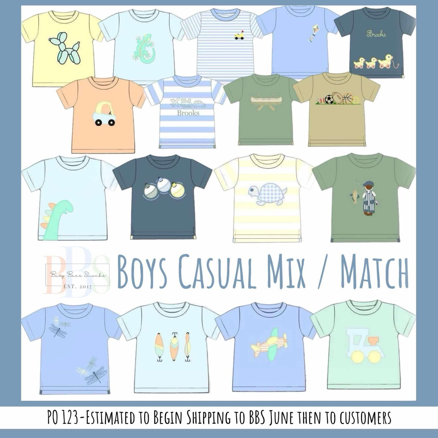 Pre Order 123: Boys Casual Mix & Match- Knit Lizard Shirt