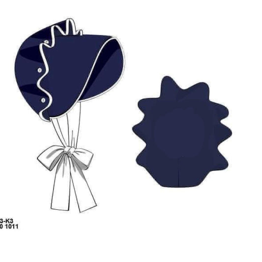 RTS: Navy Swim- Girls Bonnet (No Monogram)