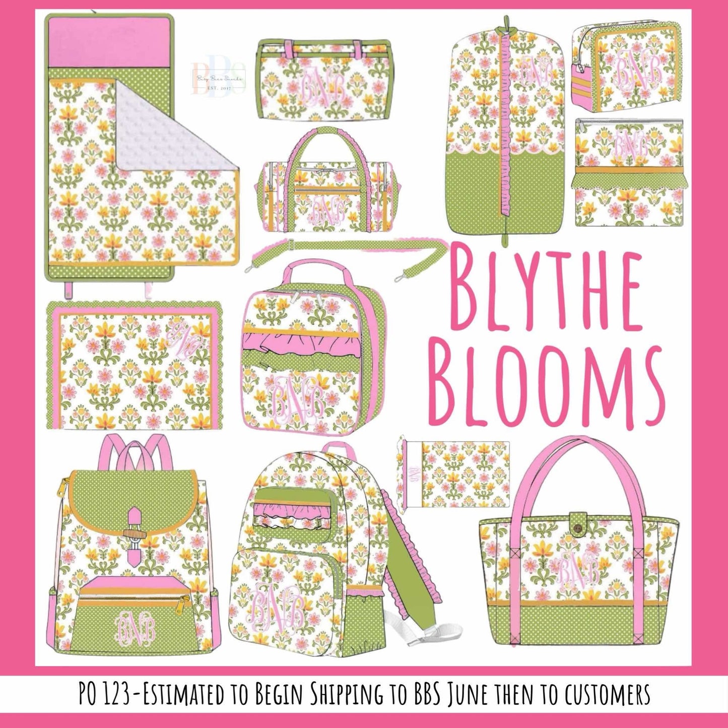 Pre Order 123: Blythe Blooms- Duffle Bag