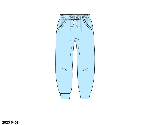 RTS: Boys Mix & Match- Knit Joggers in Light Blue