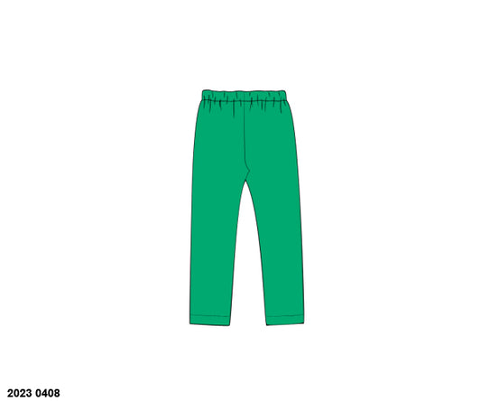 RTS: Holiday Knit Bottoms Only- Girls Green Leggings