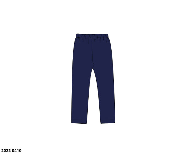 RTS: Holiday Knit Bottoms Only- Girls Navy Leggings