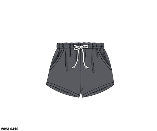 RTS: Gray- Boys Knit Bottoms- Shortie Shorts