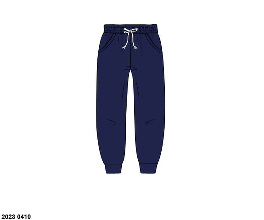 RTS: Navy- Boys Knit Bottoms- Joggers