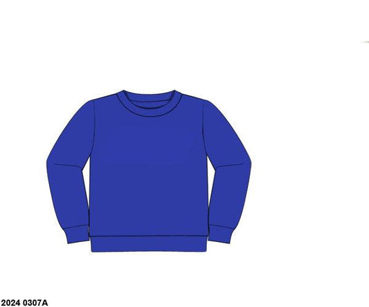 RTS: Royal Blue- Adult/Child Knit Pullover (No Monogram)