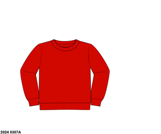 RTS: Red- Adult/Child Pullover (No Monogram)