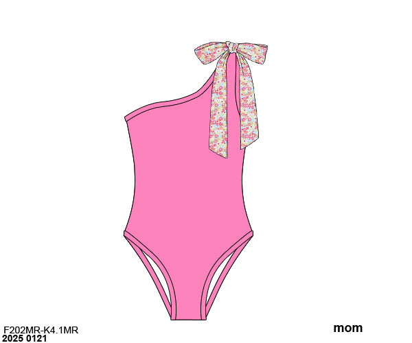 Pre Order 122: Later Gator- Mom/Mini Pink 1pc Rash Guard Swim