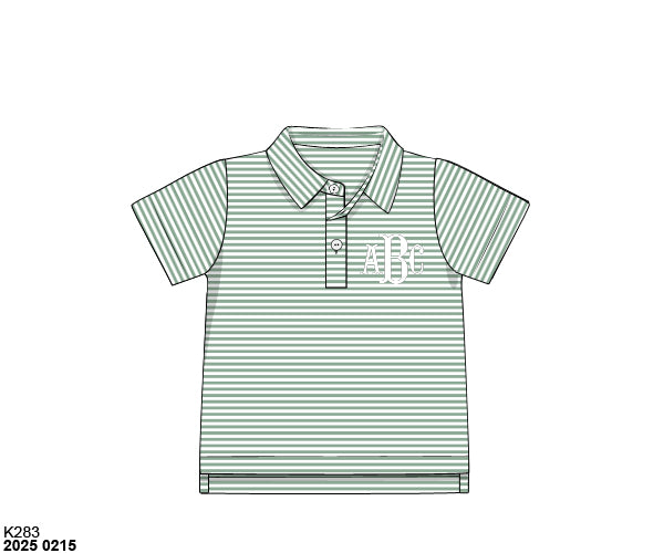 Pre Order 123: Boys Formal Mix & Match- Knit Feldspar Stripe Polo