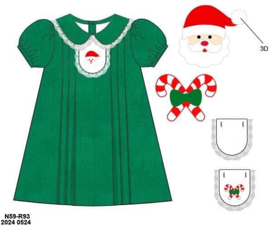 RTS: Christmas Tabs- Girls Corduroy Dress