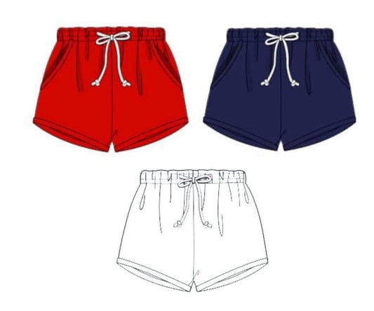 Pre Order 119: Spring Bottoms- Boys Patriotic Shortie Pack