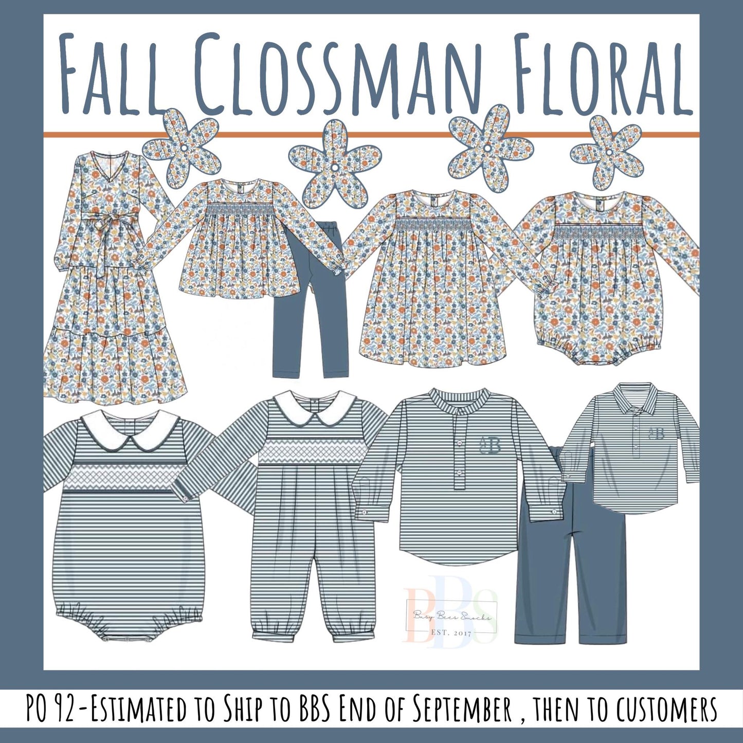 RTS: Fall Clossman- Boys Knit Shirt (No Monogram)