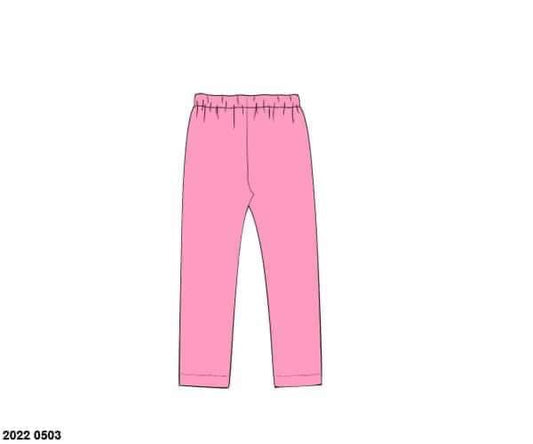 RTS: Girls Mix & Match- Knit Leggings in Dark Pink