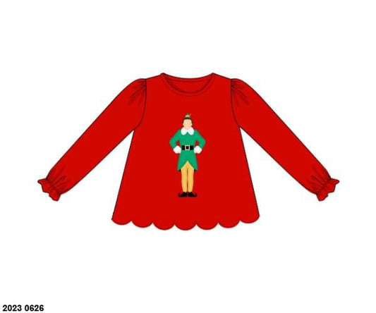 RTS: 25 Days of Christmas- Girls Ninny Muggin Knit Shirt