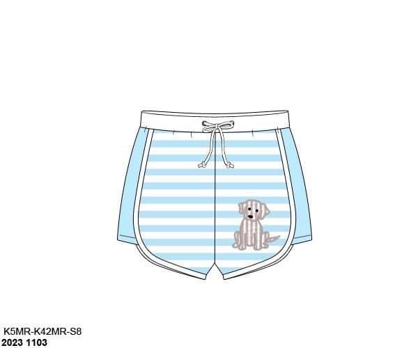 Pre Order 122: BBS Puppy- Boys Woven Swim Shorties