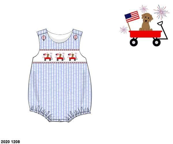 RTS: Liberty Puppy- Boys Woven Bubble