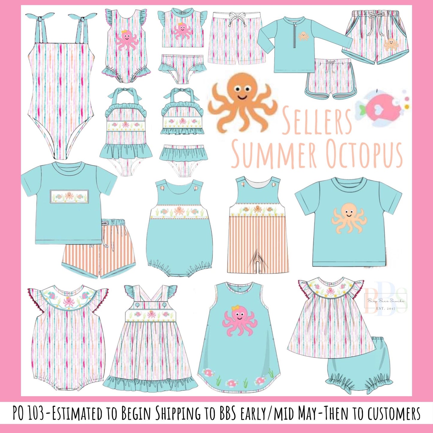 RTS: Sellers Summer Octopus- Mom Cover Up