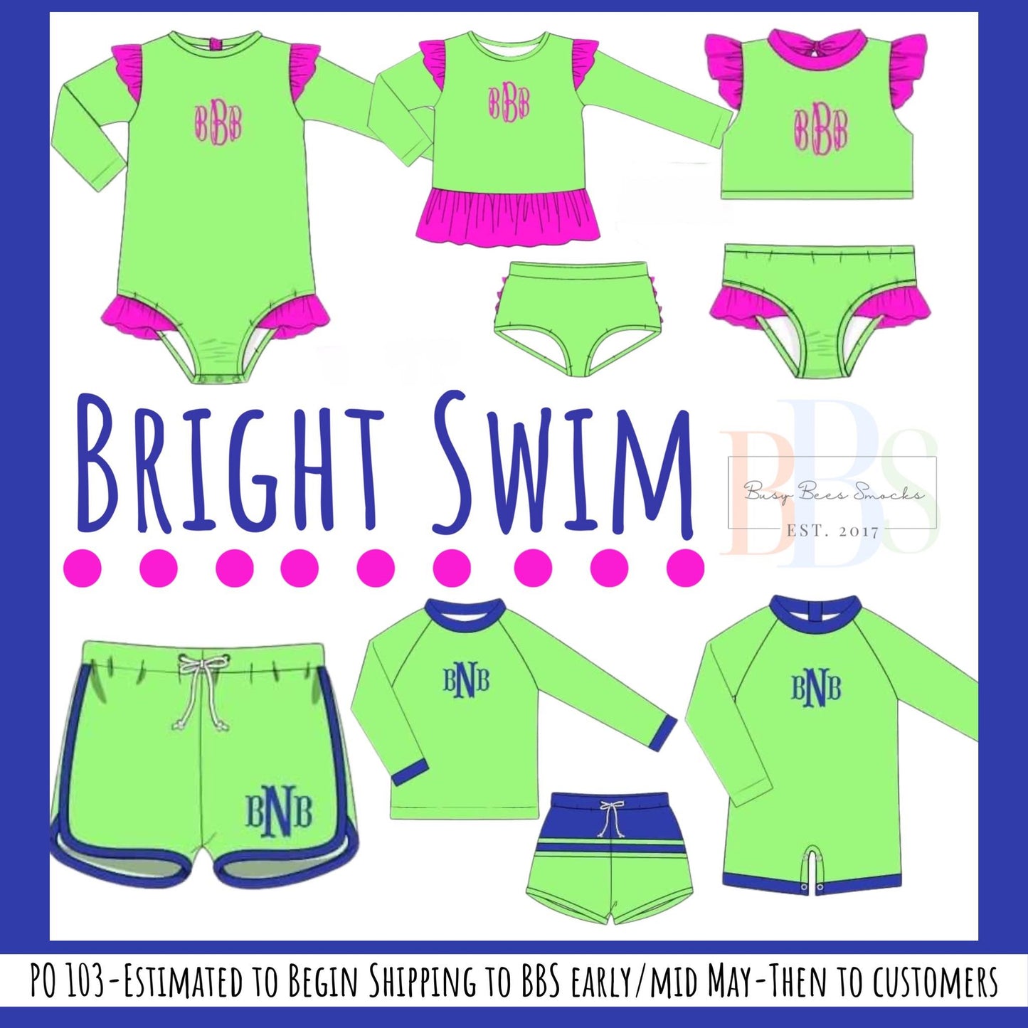 RTS: Bright Swim- Boys 1pc Rash Guard (No Monogram)