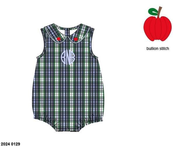 Pre Order 123: Properly Plaid- Boys Woven Bubble