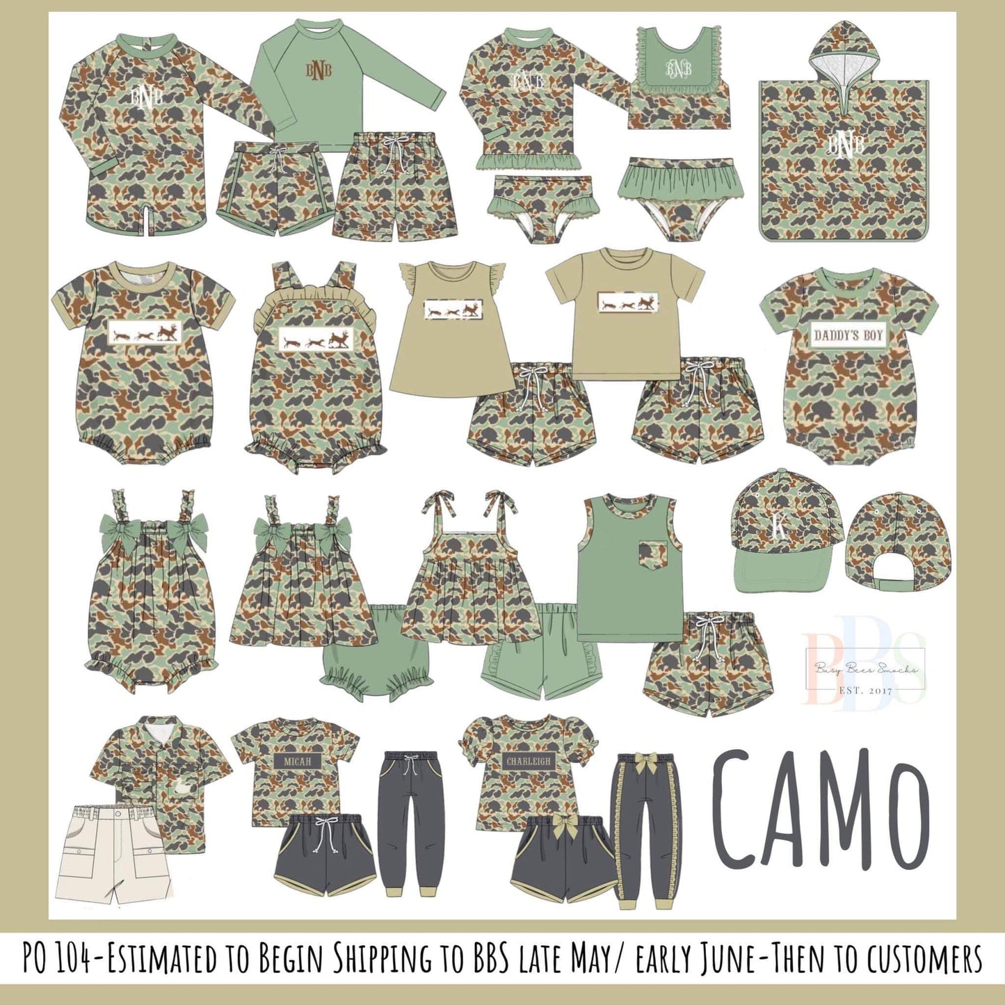 RTS: Summer Camo- Boys Rash Guard Top