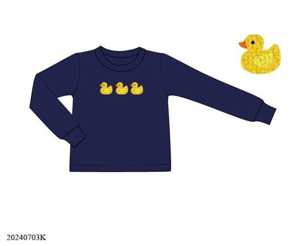 RTS: Deacon's Duckies- Boys Knit Shirt