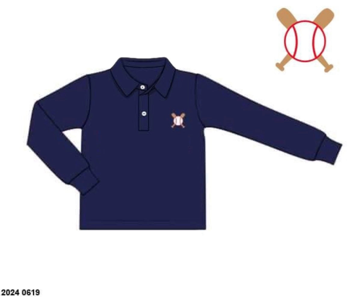 RTS: Winter Baseball- Boys Knit Polo