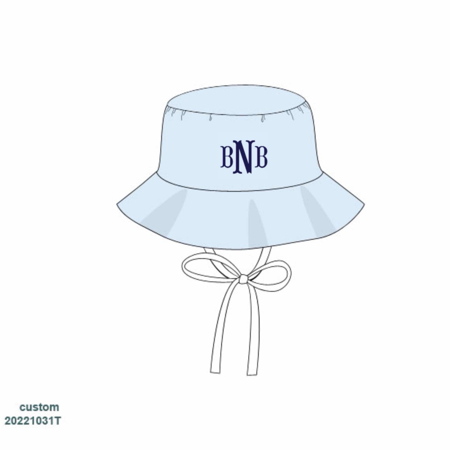 Pre Order 122: Navy Swim- Unisex Woven Sunhat