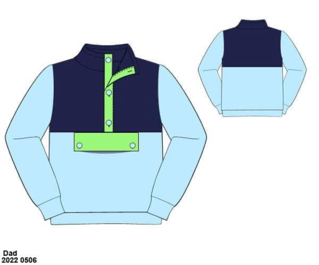 RTS: Boys Only- Mom & Mini Light Blue Knit Pullover