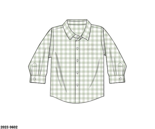 RTS: Fall Charlotte Adele- Boys Woven Shirt (No Monogram)