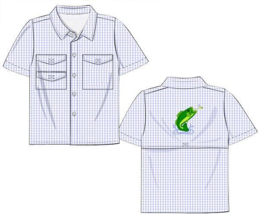 RTS: Boys Only- Fishing Style Bass Shirt (No Monogram)