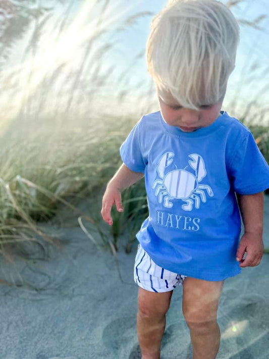 RTS: Blue Crabs- Boys Woven Shorties