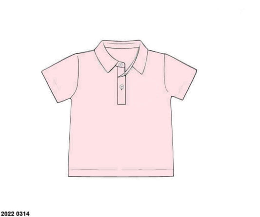 RTS: Pink- Boys Knit Shirt- Polo