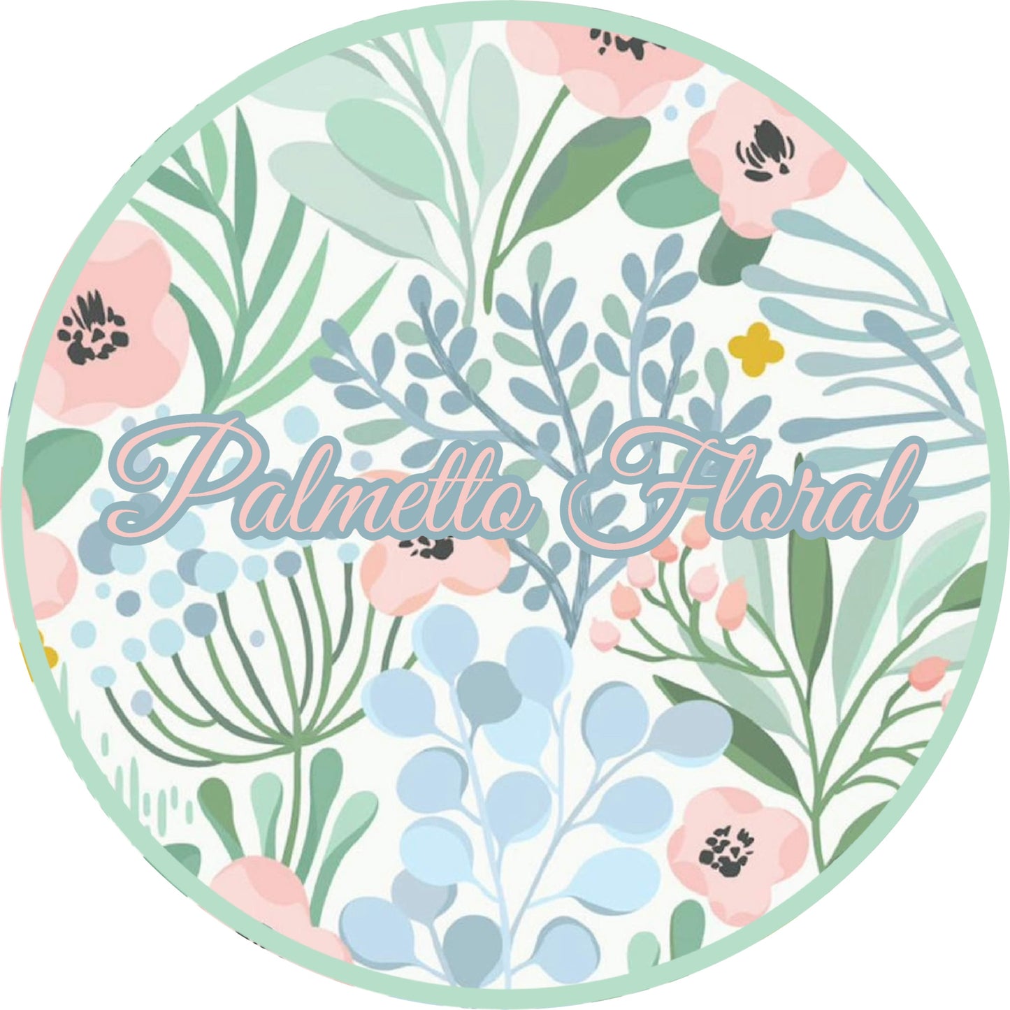 RTS: Summer Palmetto- Bonnet (No Monogram)