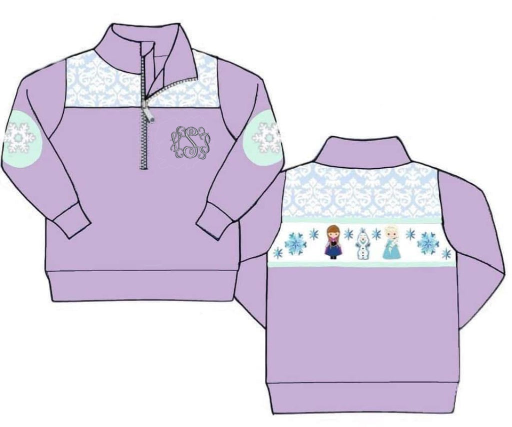 RTS: Ice Queen- Girls Knit Pullover “VSP”