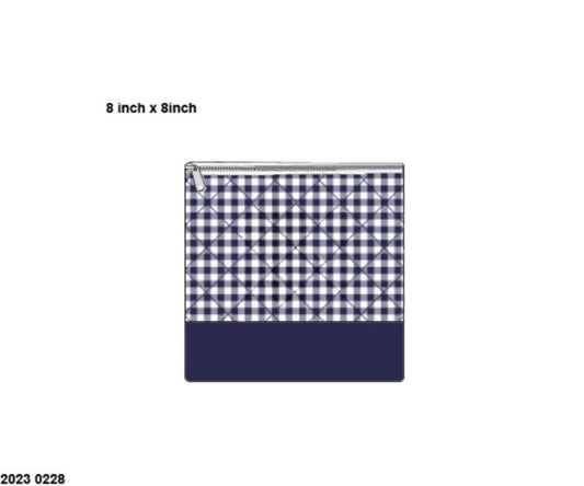 RTS: Honey 2: Hopscotch- Honey Bag in Navy Gingham (No Monogram)