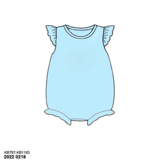 RTS: Baby Blue- Girls Knit Bubble “avery dawn”