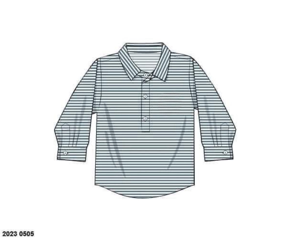 RTS: Fall Clossman- Boys Knit Shirt (No Monogram)