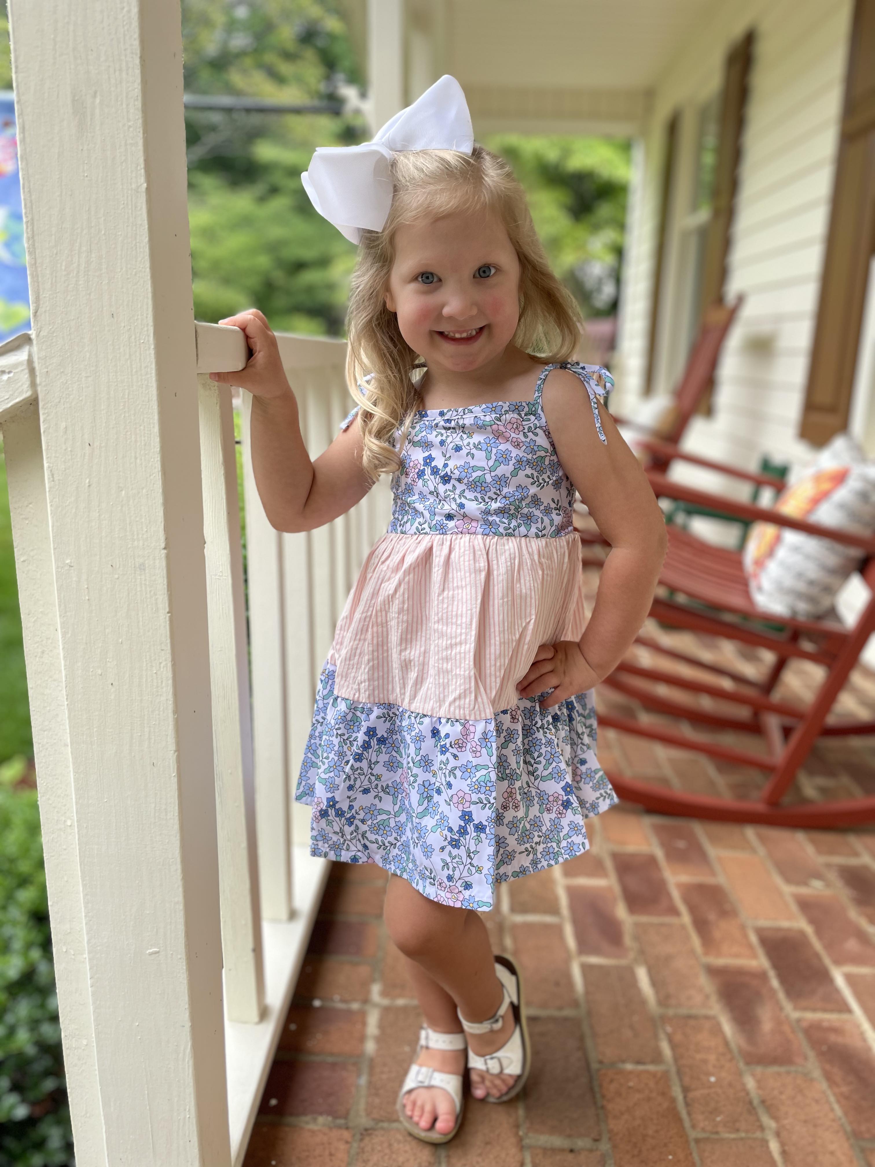 RTS: Planes & Floral Collection- Girls/Mom Dress – Busy Bee Smocks!