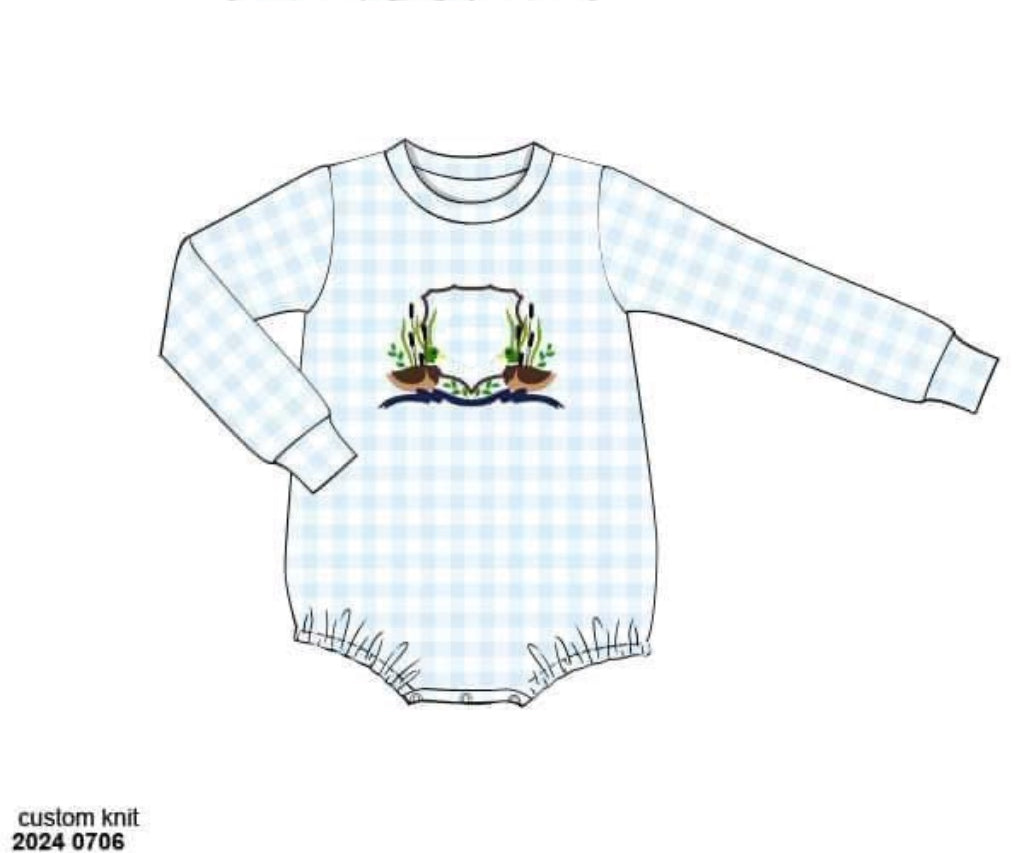 RTS: Monogram Crest- Boys Knit Bubble