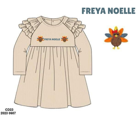 RTS: Turkey Sweaters- Girls Dress “FREYA NOELLE”