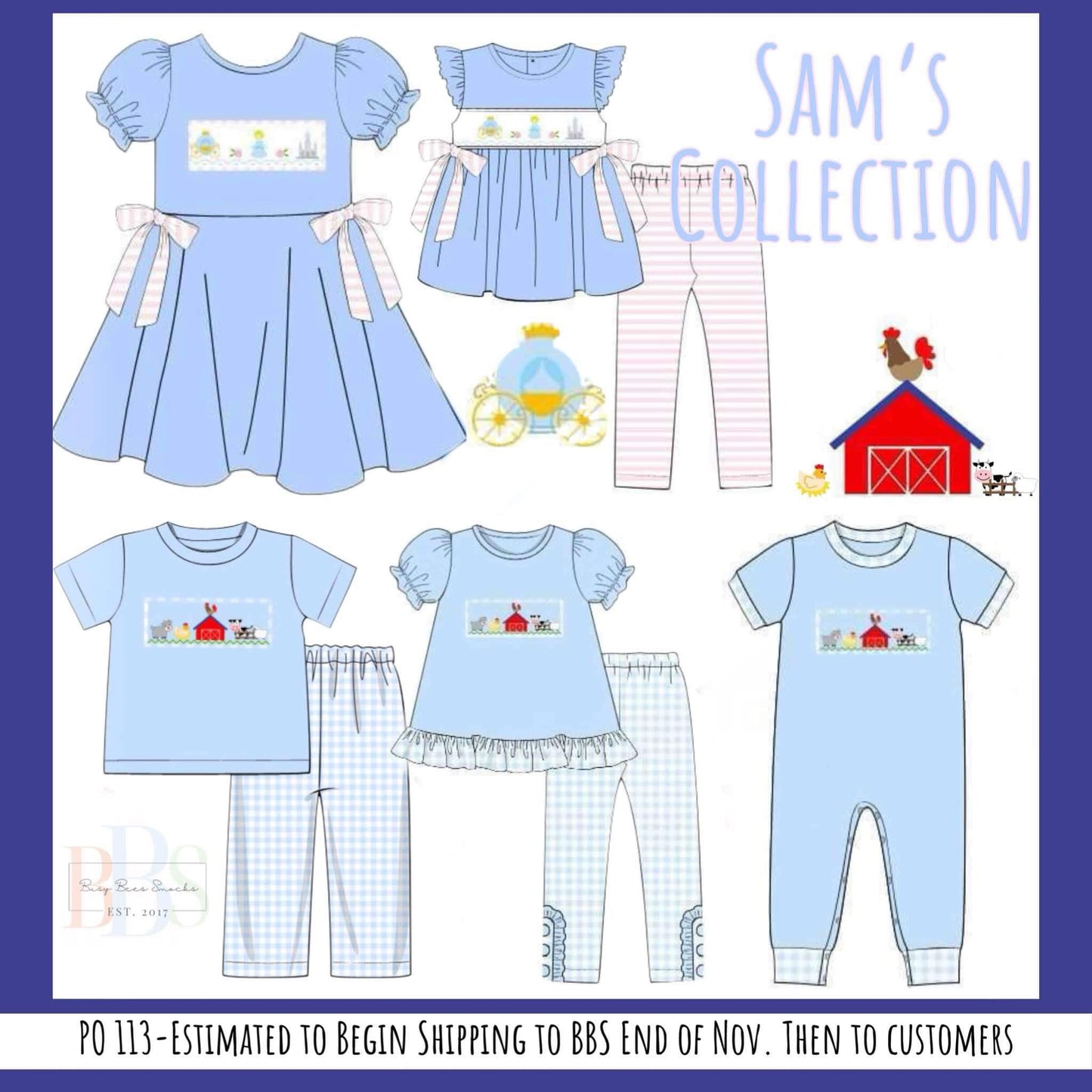 RTS: Sam's Collection- Girls Princess Legging Set