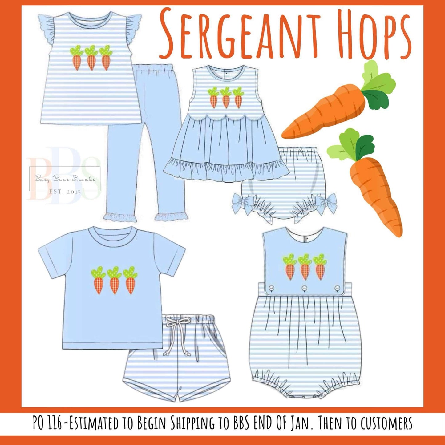 Pre Order 116: Sergeant Hops- Unisex Knit Sunsuit