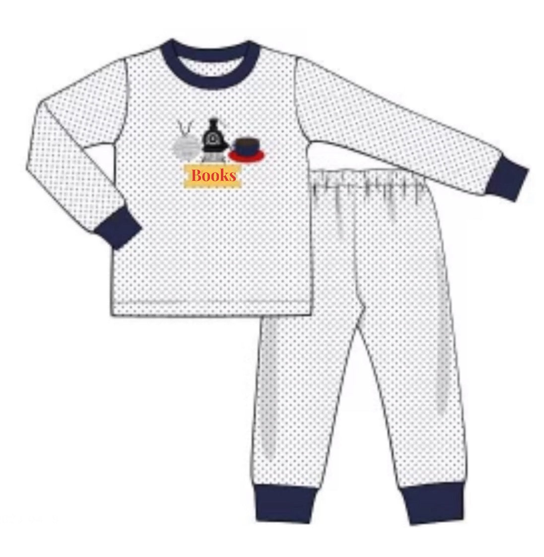 RTS: Fun Pjs- Boys Polar Express 2pc “Books”