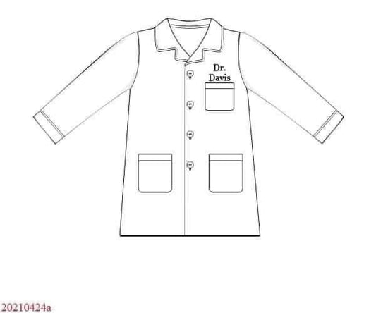 RTS: Grey Sloan Memorial- Woven Lab Coat “ Daphen, PMHNP”