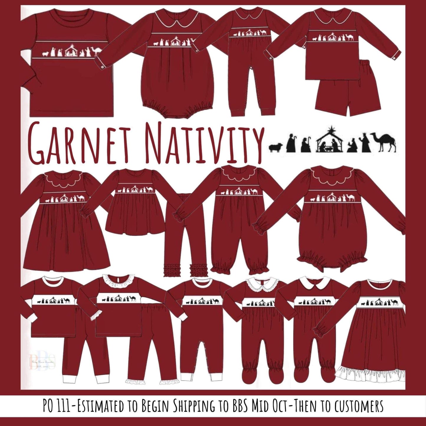 RTS: Garnet Nativity- Boys 2pc Knit Lounge