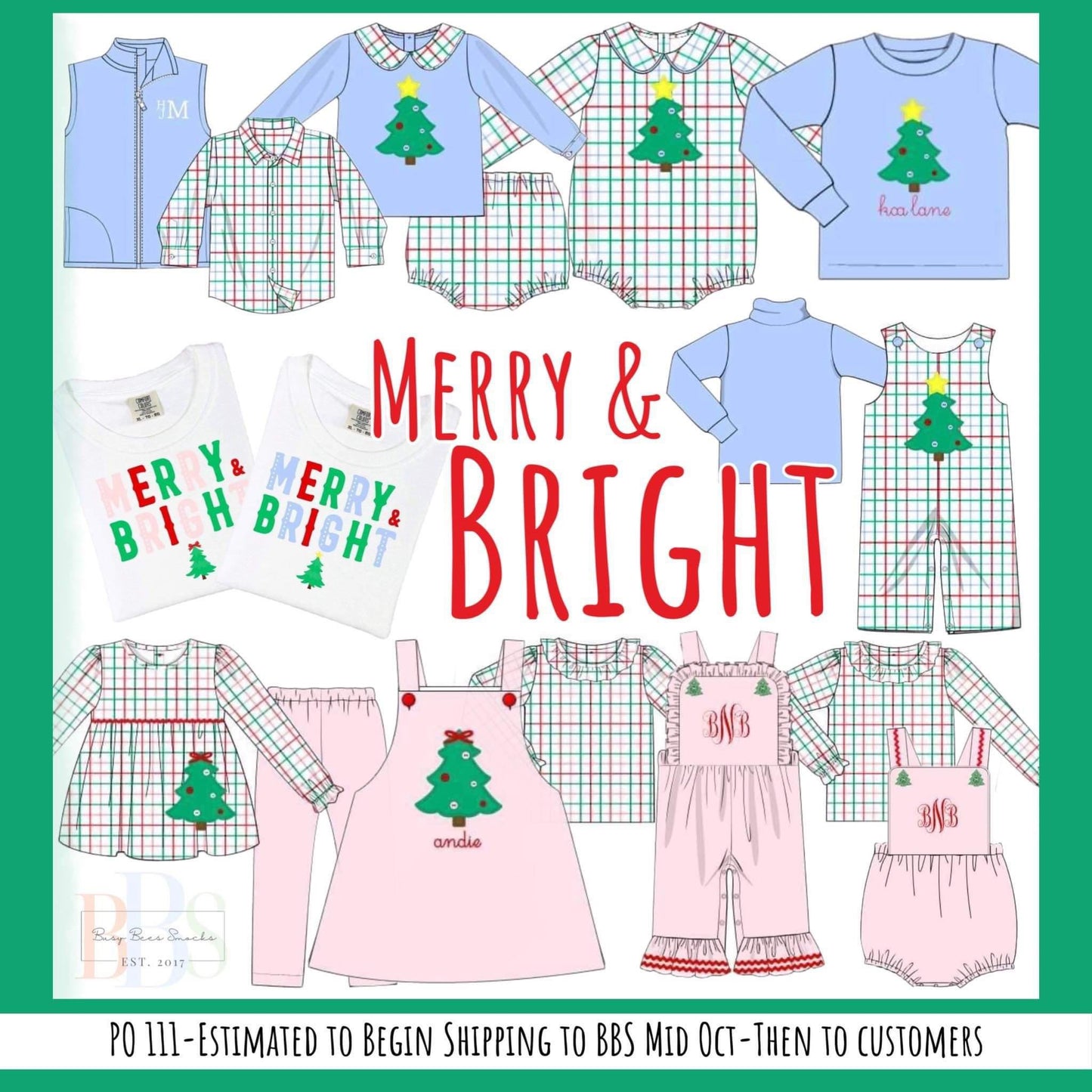 RTS: Merry & Bright- Boys Woven Diaper Set