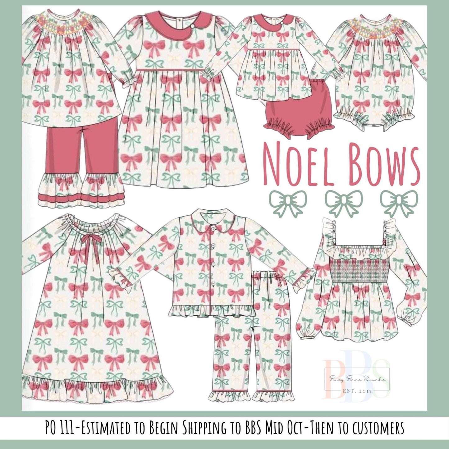 RTS: Noel Bows- Mom & Mini Knit 2pc Lounge